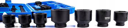 Nüsse Pneumatisch Sechskant mit Vierkant-Antrieb 3/4", 1" Set 26Stück