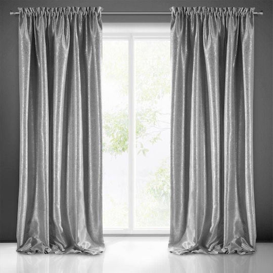 Eurofirany Curtain with Pencil Pleat Ebru Gray 135x270cm