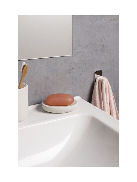 Dimitracas Soft Ceramic Soap Dish Countertop White