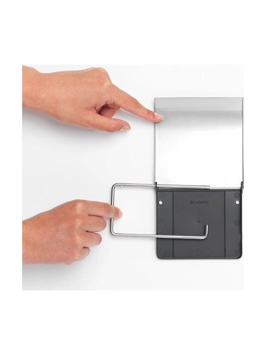 Brabantia De perete Suport de hârtie Plastic Argintiu