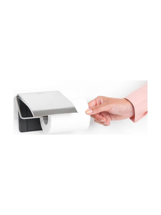 Brabantia De perete Suport de hârtie Plastic Argintiu