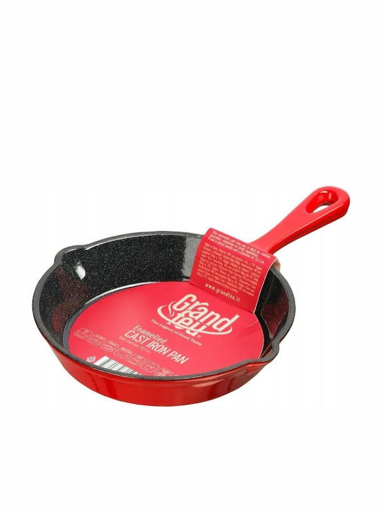 Grand Feu Aluminium Pfanne mit Emaille Innenbeschichtung 15.5cm