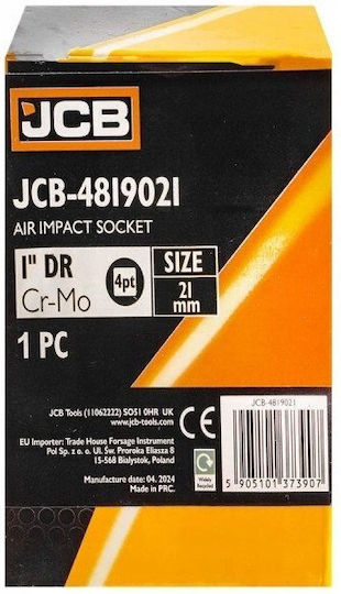 JCB Καρυδάκι Αέρος Τετράγωνο με Καρέ Υποδοχής 1" Διάμετρος 1" / 21
