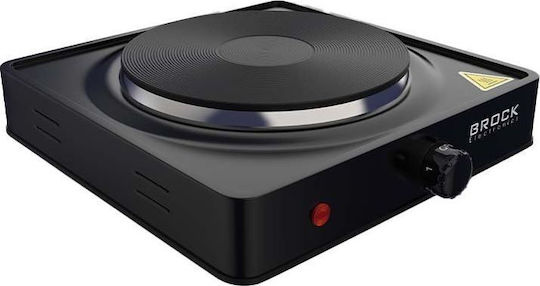 Brock EP 100 BK Επιτραπέζια Εστία Εμαγιέ Μονή Μαύρη