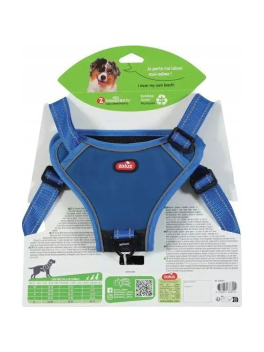 Zolux Easyride Xl Harness Automatic Leash Blue Zolux Easyride Xl Harness Automatic Leash Blue