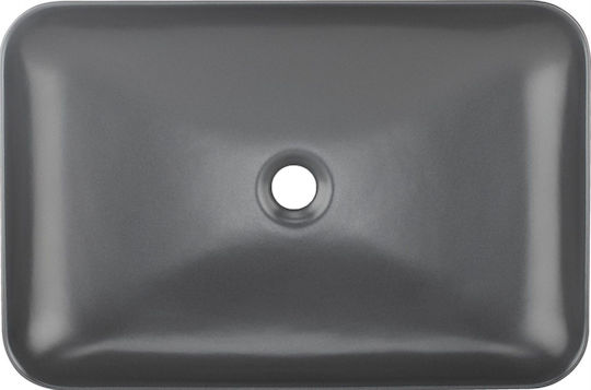 Deante Επικαθήμενος Νιπτήρας Πορσελάνης 59.7x39.6cm Black