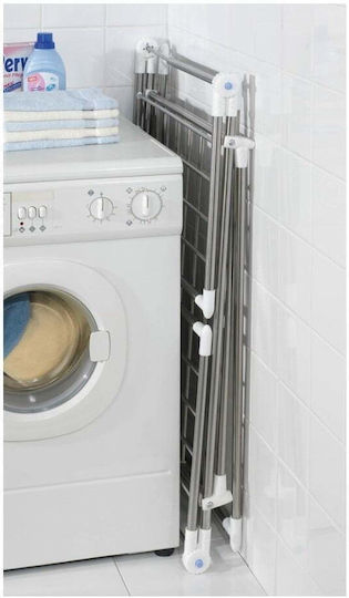 Wenko Folding Floor Clothes Drying Rack Stainless Steel with Hanging Length 13m
