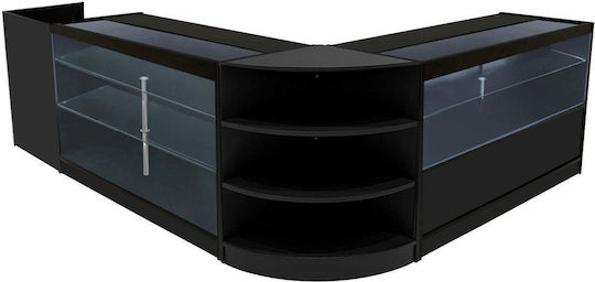 Theia Led Shop Counter Set K1500 C1500 Tb60 & Lm60 Black