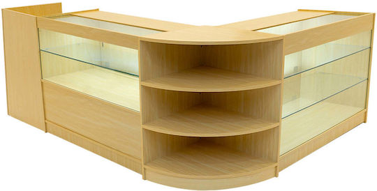 Theia Led Reception Desk Set K1200 C1200 Tb60 & Lm60 Maple