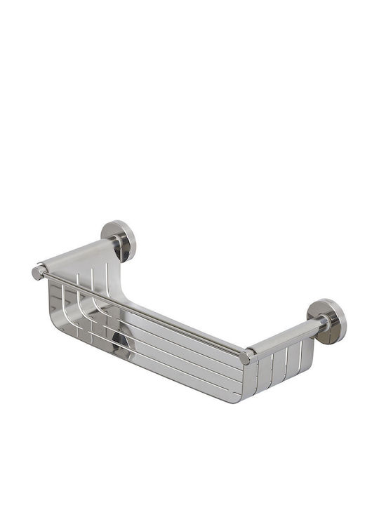 TIGER Wall Mounted Bathroom Shelf Metallic Gray