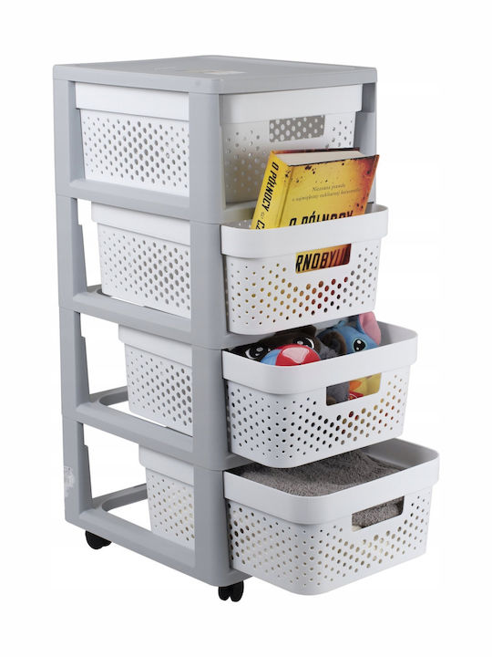 Curver Kd Shelf Boden Badezimmerregal Kunststoff 30x36x69cm Gray