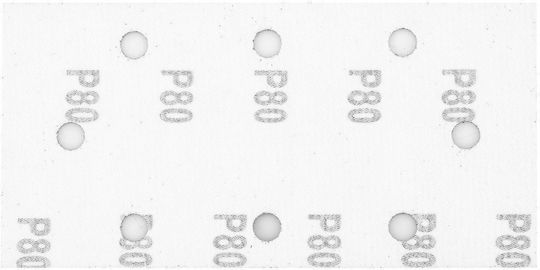 Graphite Шкурка K80 с дупки 93x185мм Комплект 5бр