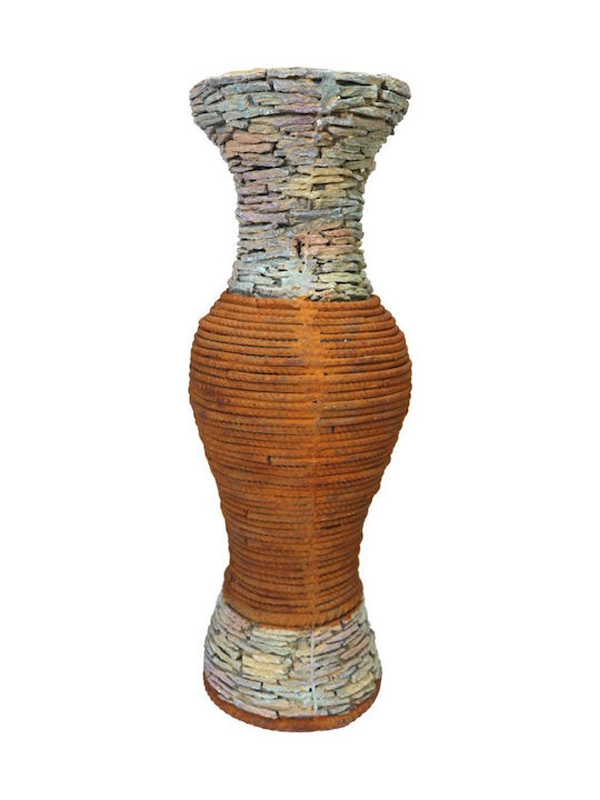 Saska Garden Διακοσμητικό Βάζο Δαπέδου Γυάλινο Φ23xΥ63.5cm