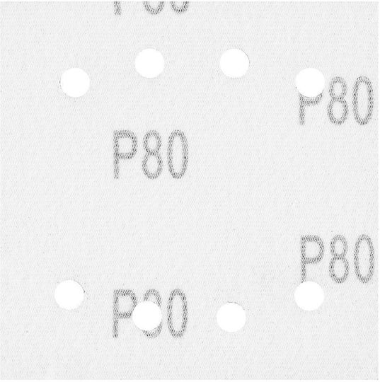 Neo Tools Sandpaper K80 with Holes 113x113mm Set 5pcs