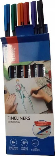 0.4мм 6 Цветни Маркери Memobe Fineliners