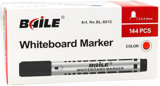 Set Red Dry Erase Markers 12pcs