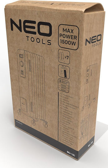 Neo Tools Oil Filled Radiator with 7 Fins 1500W