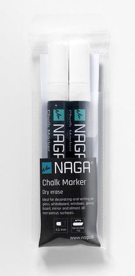 Маркери За Съвет Naga Бели 4,5 Mm 2 Бройки 22116