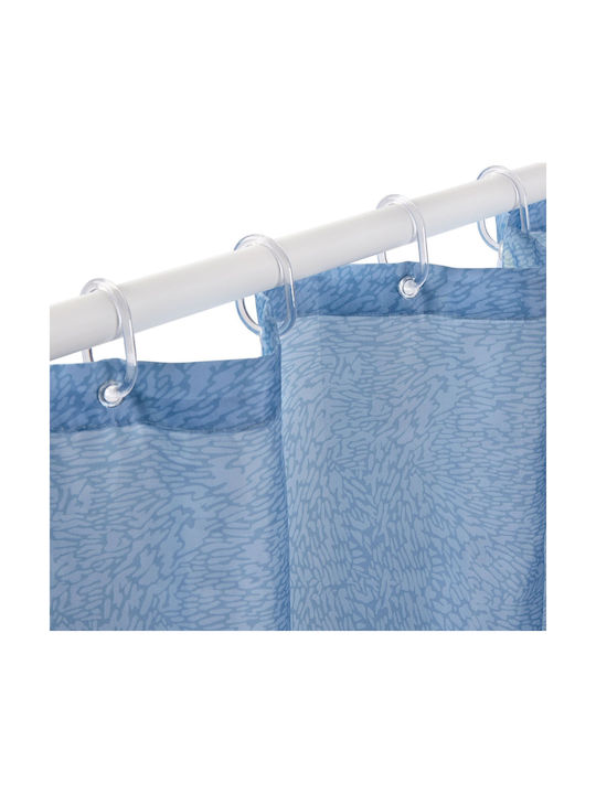 Rayen Shower Curtain Fabric 180x200cm Blue