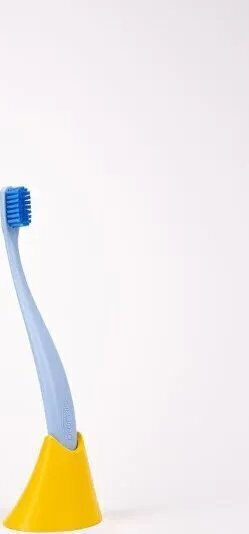 Promis Holder Επιτραπέζια Θήκη για Οδοντόβουρτσες Πλαστική Κίτρινη