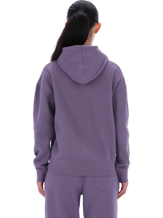 Women's Sweatshirt Jacket Hooded Purple Fusion
