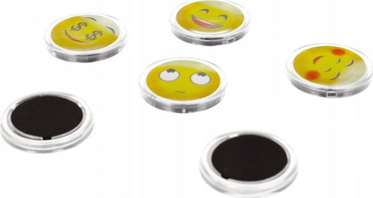 Whiteboard Magnets 33mm 6pcs Emotions Starpak