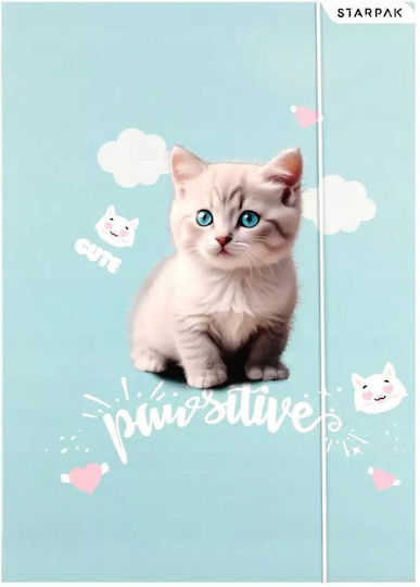 Kitty A4 Folder Elastic Stk Fol10/100