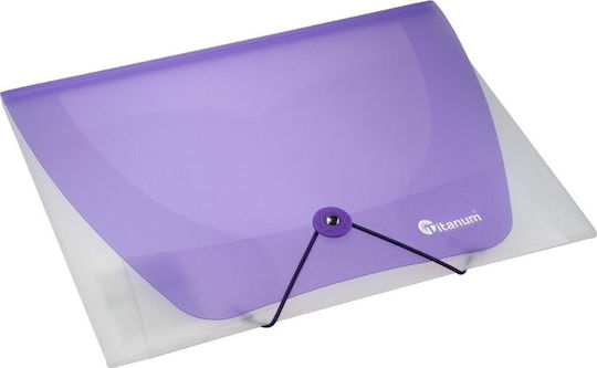 Teka Dosar Transparent Albastru Pp A4 cu Elastic
