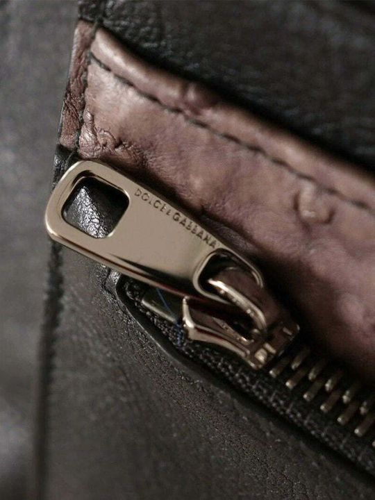 Кожена Дамска Чанта за Рамо Black / Brown