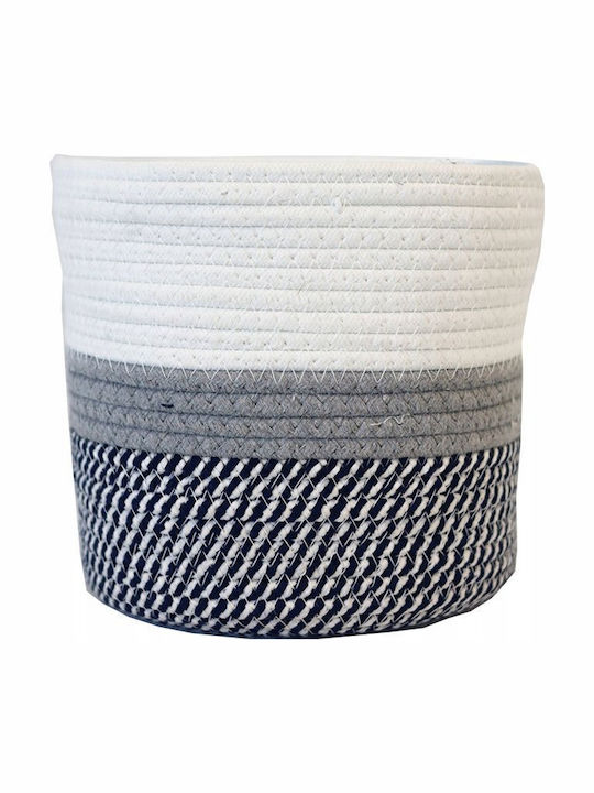 Mulex Set dekorative Körbe Gray Gestrickte Baumwolle 3Stück