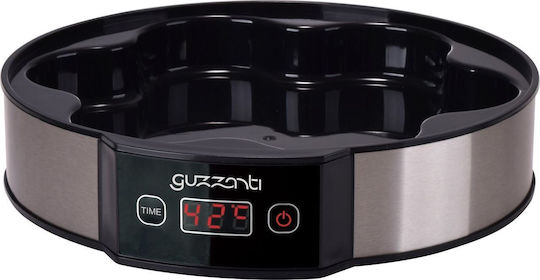 Guzzanti Yogurt Maker with Jars and Digital Display 1.33lt Silver 20W