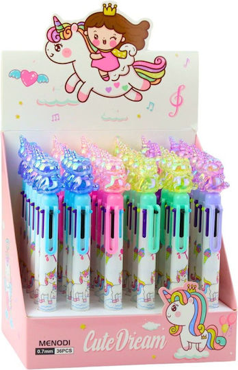Multicolor Stifte 6 Farben Einhorn Figur 0,7mm Lean