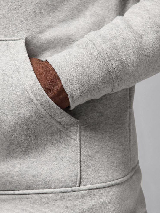 Φούτερ με Κουκούλα Grey Heather / Black