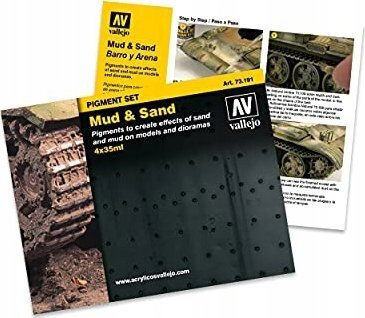 Vallejo 73.191 Pigment Set Mud & Sand 4x35 Ml
