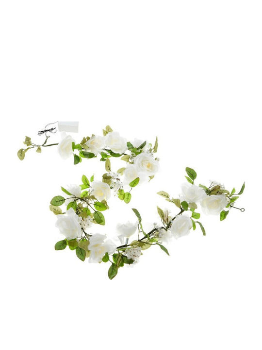 Illuminated Garland Large Roses Wilton