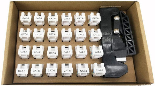 Set De 24 De Module Keystone Cat6 Utp Cu Unealtă De Sertizare