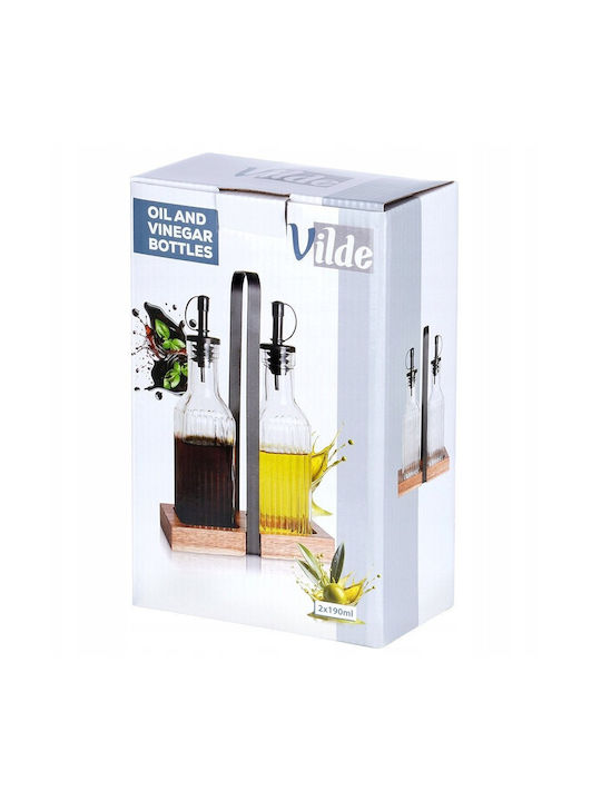 Vilde Set de Ulei și Oțet Sticlă cu Flux 190ml