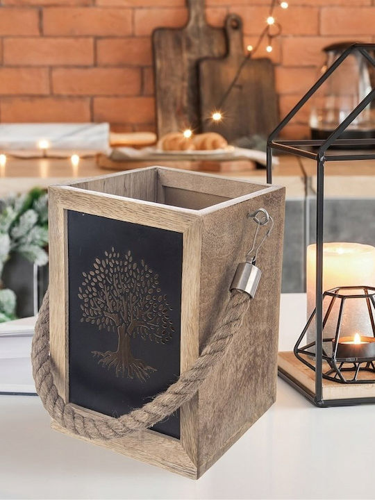 Orion Christmas Wood Lantern