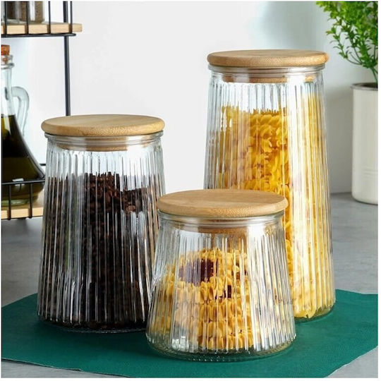 Koopman General Use Glass Jar with Lid Transparent 950ml