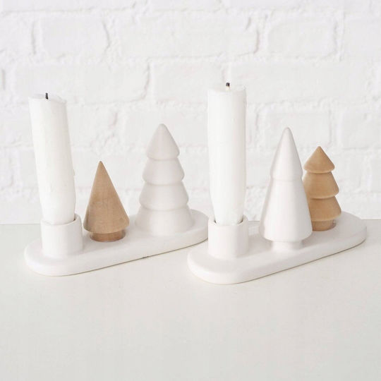 Home&Styling Collection Χριστουγεννιάτικο Κερί Γκρι