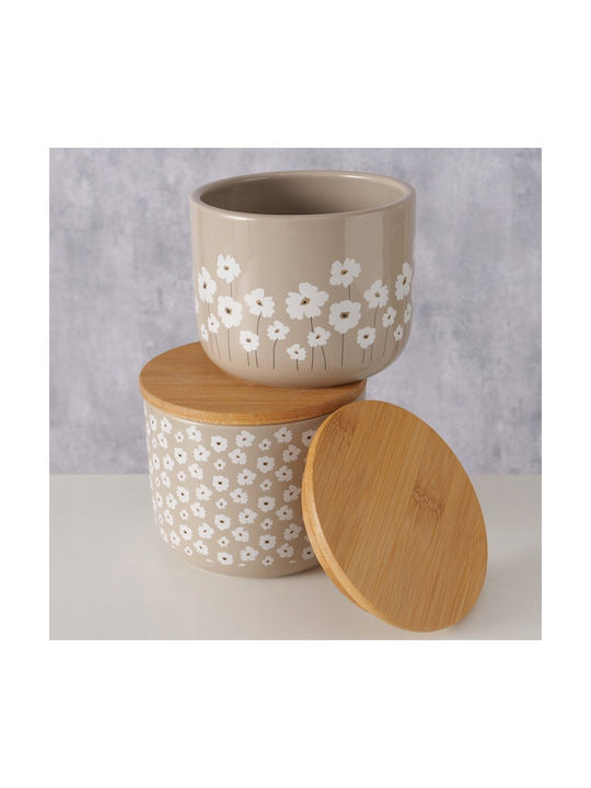 Boltze Vase General Use with Lid Ceramic 450ml