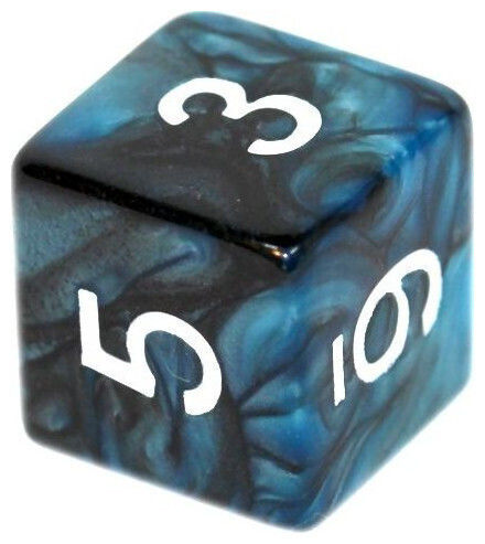 Σετ Ζαριών Rebel Rpg Δίχρωμα Μαύρο-μπλε