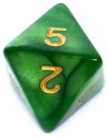 Rebel RPG Dice Set Pearl Green