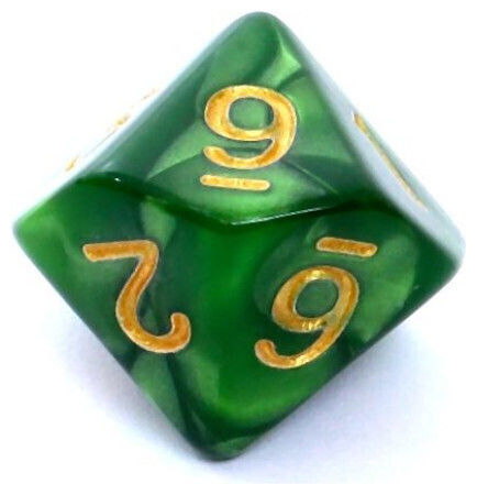 Rebel RPG Dice Set Pearl Green