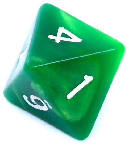 Rebel Rpg Dice Set Two-Tone Green-Yellow 106471