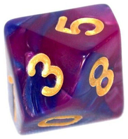 Rebel RPG Dice Set Two-Tone Dark Blue-Purple