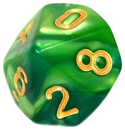 Rebel Σετ Ζαριών Rebel Rpg Δίχρωμα Μέντα-πράσινα