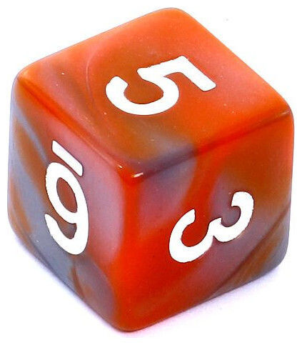 Σετ Ζαριών Rebel Rpg Δίχρωμα Πορτοκαλί-γκρι 106472