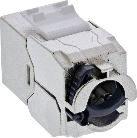 Inline Inline Keystone Rj45 Υποδοχή Slim Snap-in Cat.6a Eingebautes Kabelbinder