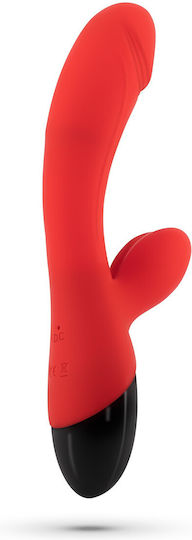 Crushious Δονητής Rabbit Κόκκινος